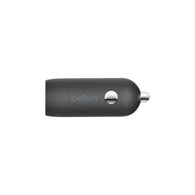 Belkin - Adaptador de corriente para el coche - 30 vatios - 3 A - Fast Charge, Suministro de energía 3.1 (24 pin USB-C) - negro