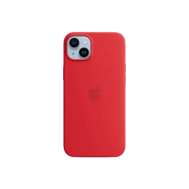 Apple - (PRODUCT) RED - carcasa trasera para teléfono móvil - compatibilidad con MagSafe - silicona - rojo - para iPhone 14-1