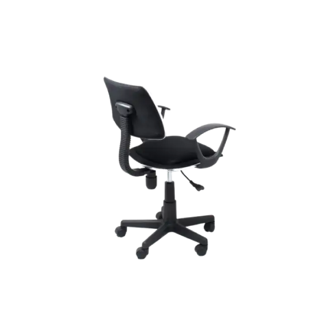 Silla Xtexh Secretarial Roma con ReposaBrazos Color Negro-2