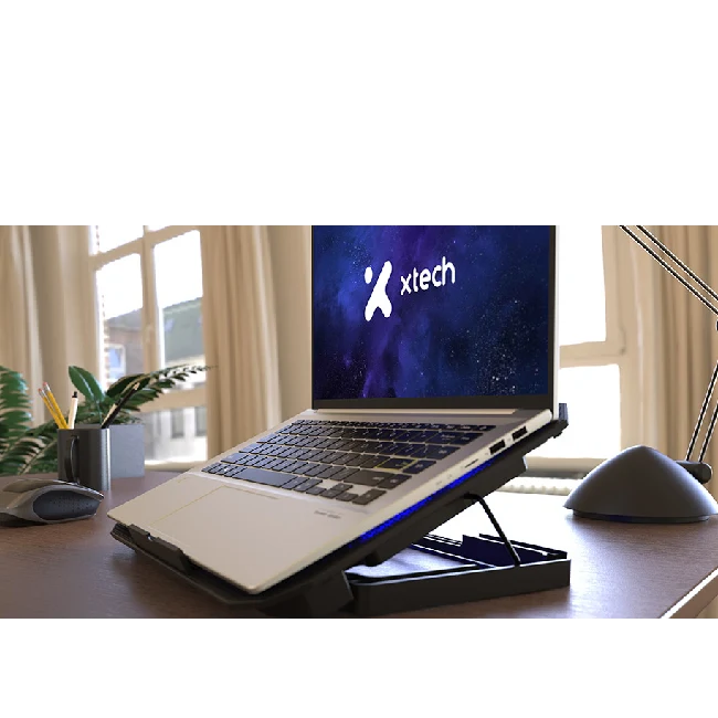 Xtech - Notebook stand - 15.6" black w blue LED XTA-156-4