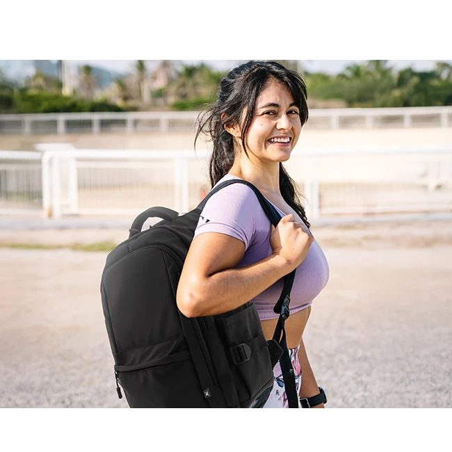 Xtech - Laptop Backpack - 15.6" - Durable polyester / 100% polyester - All black - UrbanPro XTB-224