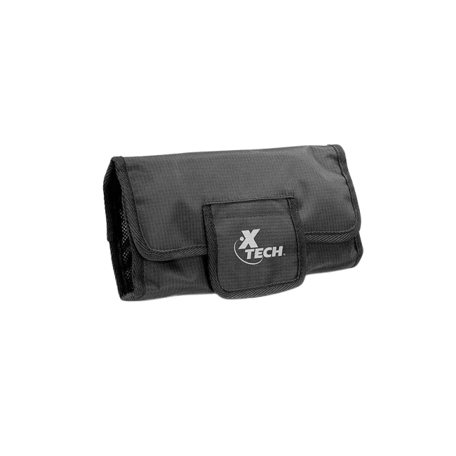 Xtech - Travel Tech organizer case - Durable polyester / 100% polyester - All black - Double-Compartment XTB-060-1