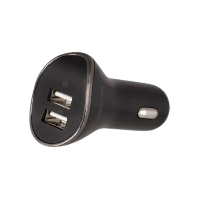 USB CAR CHARGER ARGOM 3.4A 2-USB PORTS BLACK