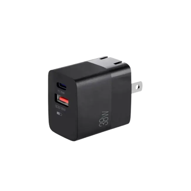 VOLTA P4 38W PRO PD TYPE-C + USB CON CARGADOR DE PARED CON ENCHUFE PLEGABLE-4