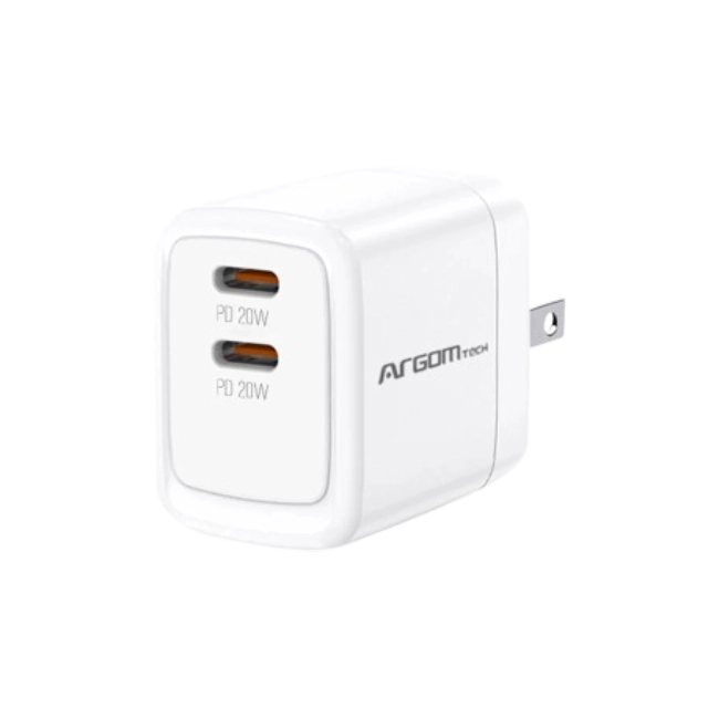 CARGADOR DE PARED DOBLE TIPO C DE 40 W-1