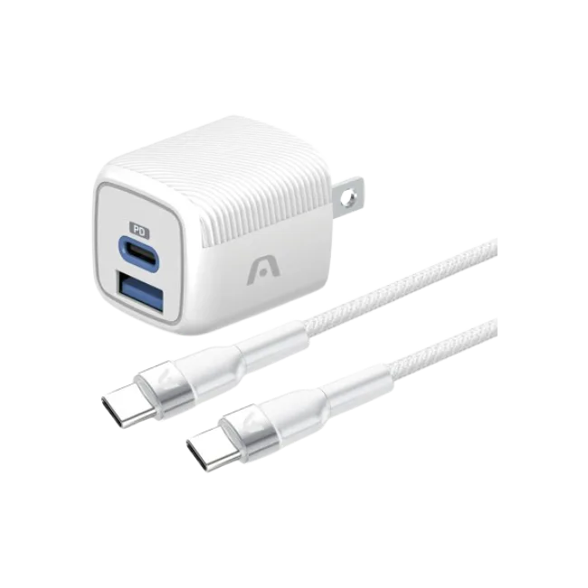 PACK CARGADOR VOLTA P40 + CABLE USB-C A USB-C 1.8 MT/ 6FT BLANCO-2