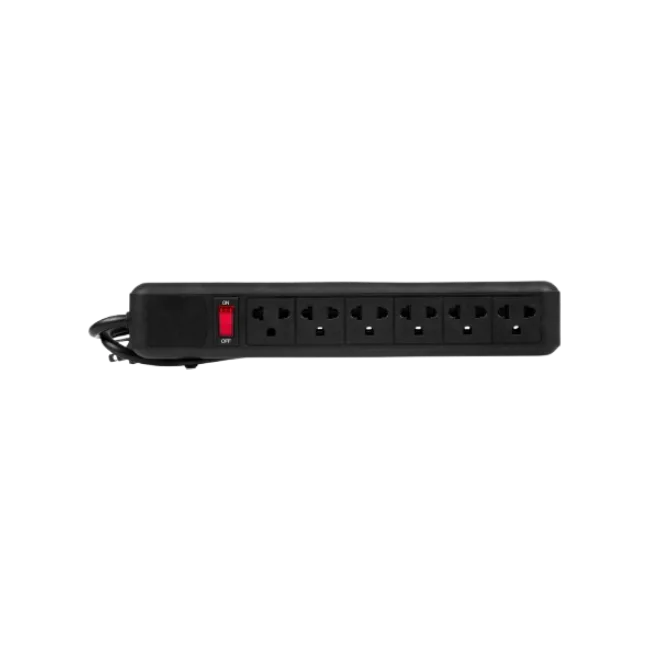 POWER STRIP ARGOM 6-OUTLETS 110V BLACK-3