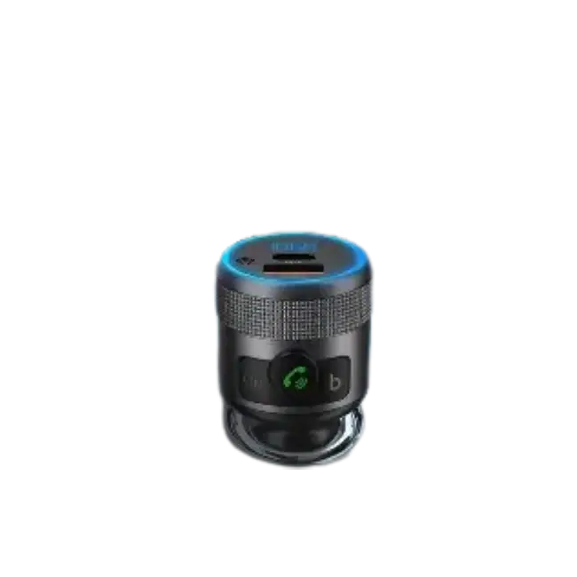 Conector Argom ARG-AC-0343BK Bluetooth Para Carro 2 puertos de Carga Rapida Mega Bajos-2