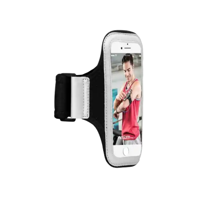Brazalete Deportivo para Celular Argom ARG-AC-0445 con Velcro Hasta 158mm x 78mm