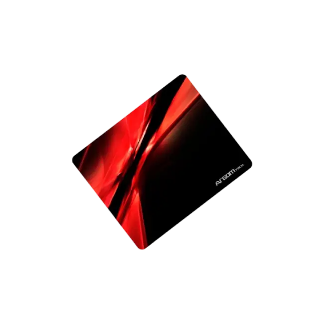 Mouse Pad Argom ARG-AC-1235RD Galaxia Con Base de Goma Antideslizante Color Negro con Rojo-2