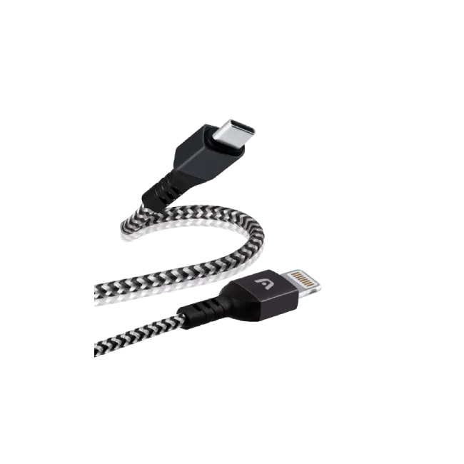 Cable Argom ARG-CB-0024BK de Carga Rapida Dura Form Tipo C a Lightning 1.8mts