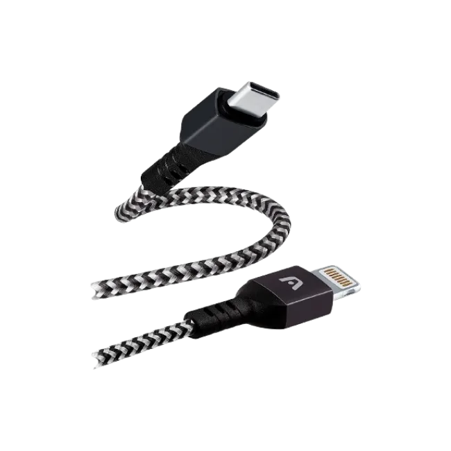 CABLE DE CARGA RÁPIDA DURA FORM TYPE-C A LIGHTNING 1.8M / 6FT-1