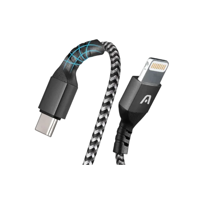 CABLE DE CARGA RÁPIDA DURA FORM TYPE-C A LIGHTNING 1.8M / 6FT-6