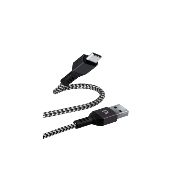 CABLE  TYPE-C TO USB 2.0 NYLON 1.8M BLACK-2