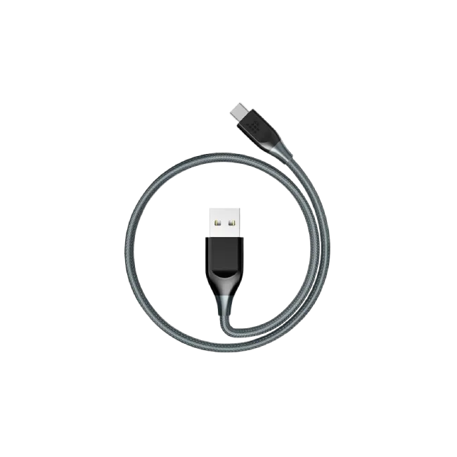 Cable Argom ARG-CB-0027GR Lightning a USB 2.0 Metal Trenzado Conector de Metal-4