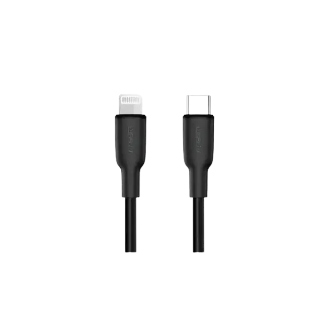 Cable Argom ARG-CB-0072BK Dura Flex Tipo C a Lightning 30W 1.8 Metros Silicona Color Negro