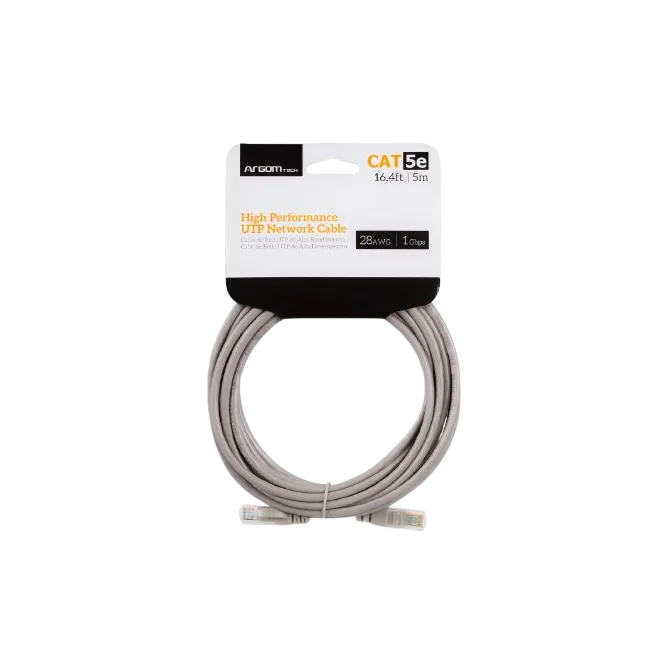 Patch Cord Argom ARG-CB-1502 Cat 5E 2 Metros Color Gris-4