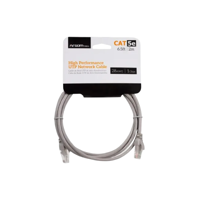 NETWORK Cable  CAT5E -  16.5FT - Grey