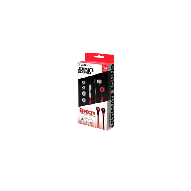 Auriculares Argom ARG-HS-0595R Ultimate Sound Effects con Microfono Color Rojo-2