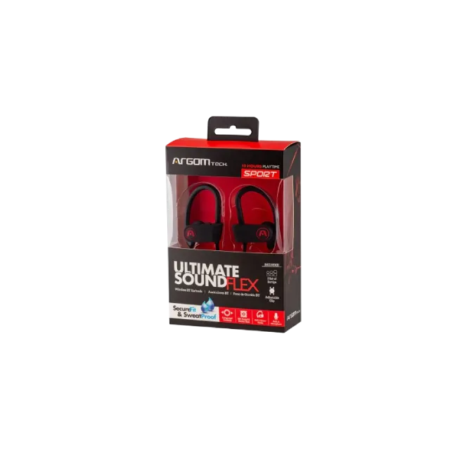 EARBUDS ARGOM ULTIMATE SOUND FLEX BT BLACK-6