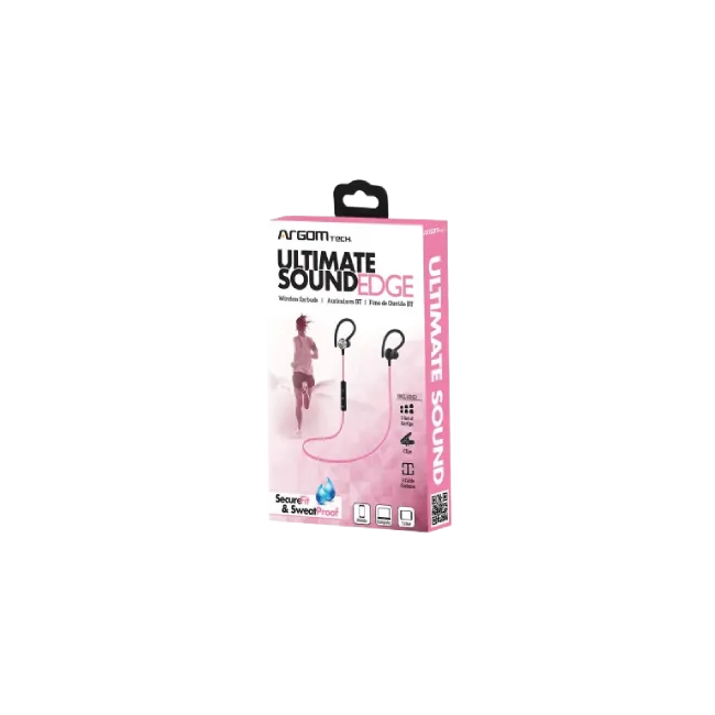 Audífono BT Ultimate Sound EDGE Resistente al Sudor - Rosado-3