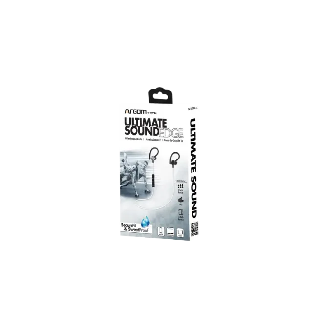 Audífono BT Ultimate Sound EDGE Resistente al Sudor- Blanco-6