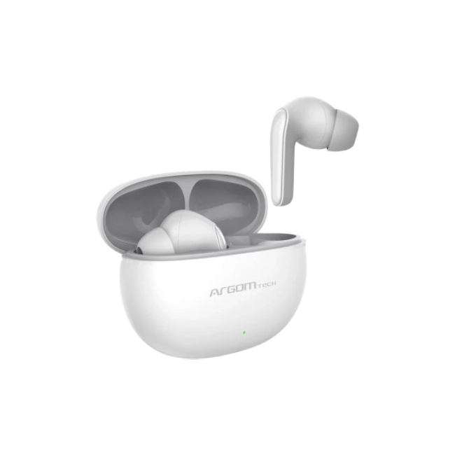 Auriculares Argom ARG-HS-5021WT Estereo Inalambricos Bluetooth SkeiPods E20 con Cancelacion de Ruido Dual ENC-4