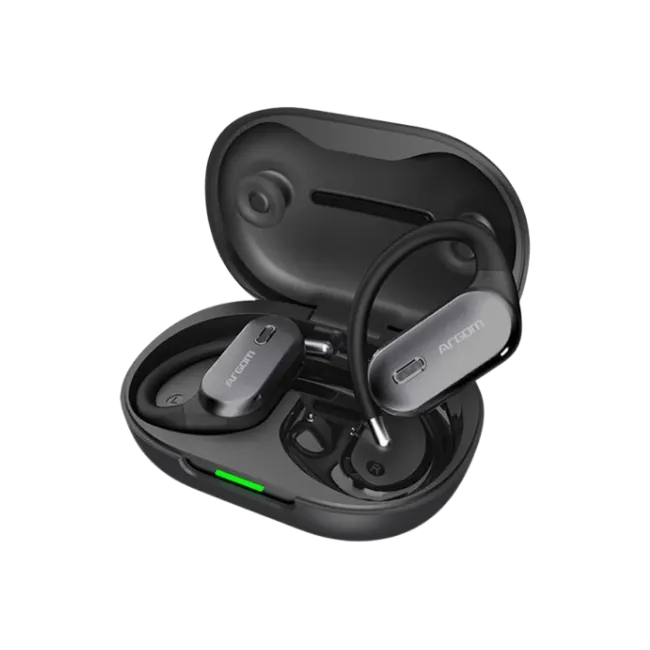 ARGOM SKEIPODS E90 - AUDIFONOS CON IA ENC, DISEÑO OPEN-EAR COLOR NEGRO-1