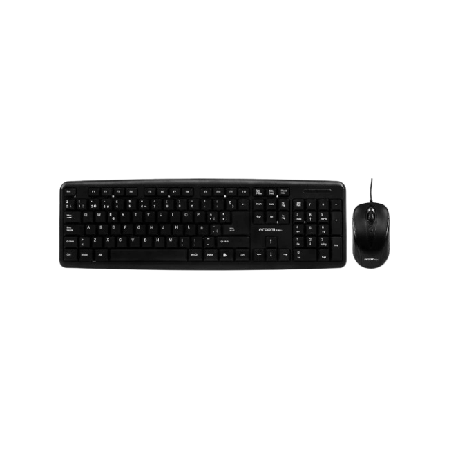 KEYBOARD & MOUSE COMBO ARGOM SPANISH USB CLASSIC-1