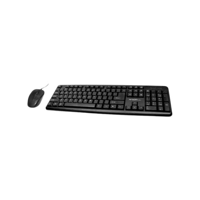 Combo de Teclado y Mouse Argom ARG-KB-7418 USB Classic en Español-4
