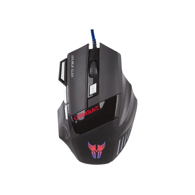 Mouse Gaming Argom ARG-MS-2042BK Compat MS42 luminacion Para Videojuegos y Cableado USB
