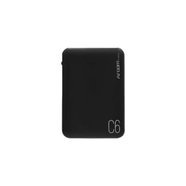 POWER BANK ARGOM C6 6000MAH BLACK-4