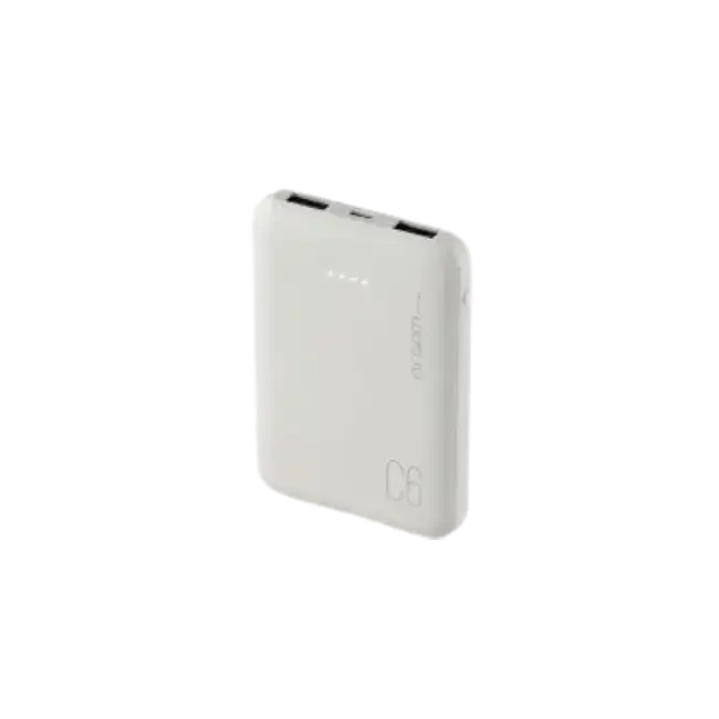 Cargador Portatil Argom ARG-PB-1136WT C6 6000MAH Color Blanco-1