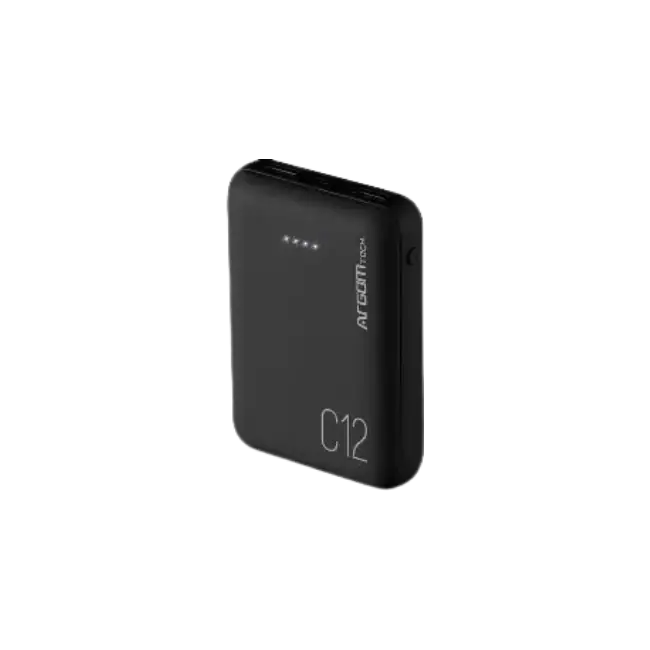 Cargador Portatil Argom ARG-PB-1138BK C12 12000 MAH Color Negro-3