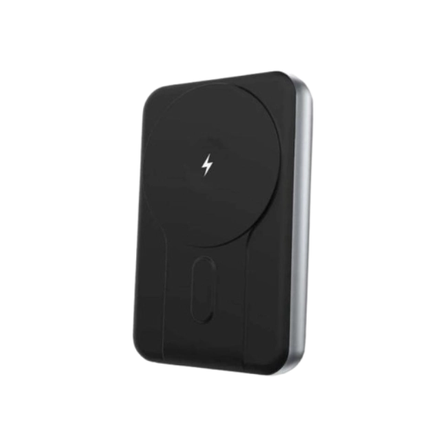 POWER BANK ARGOM MS10 MAGNETIC 10,000MAH ALUMINUM SILVER / CARGA INALÁMBRICA RÁPIDA DE 15W