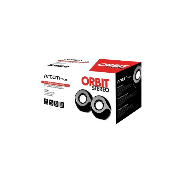 Bocina Argom ARG-SP-1024BK Estereo Orbit 2.0 Multimedia Color Negro-4