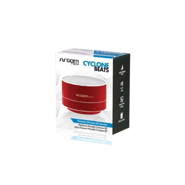 SPEAKERS CYCLONE ARGOM WIRELESS BT RED-4