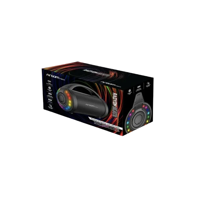 Bocina Argom ARG-SP-3116BK Radyon Beats Premium Inalambrica LED 9.000m W RMS 1500mAh-4