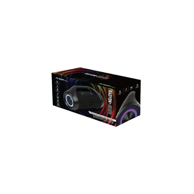 Bocina Argom ARG-SP-3137BK Radyon + Beats Premium RGB Luces LED Resistente al agua