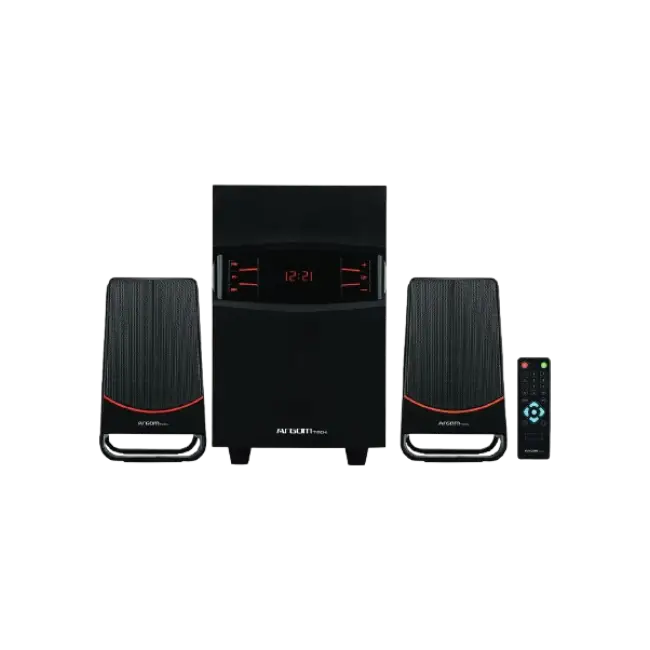 Sistema de Altavoces Argom ARG-SP-3540BK SoundBass 2.1 Inalambrico 40W USB MicroSD LED-5
