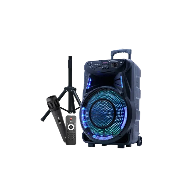 Bocina Argom ARG-SP-4090BK SoundBash 90 Bluetooth Con Microfono y Ruedas-3