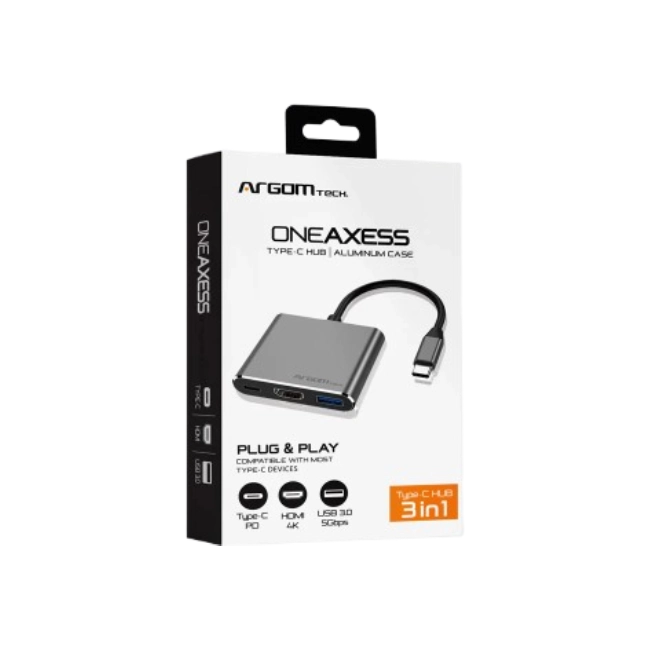 hub Adaptador 3 en 1 Tipo C
