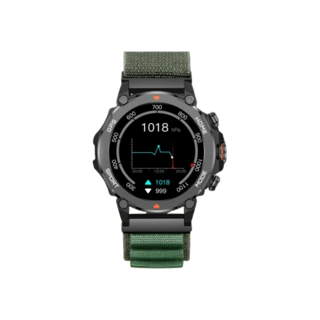 ARGOM SKEIWATCH C80 - RELOJ INTELIGENTE NEGRO CON DOS CORREAS NEGRO Y VERDE-4