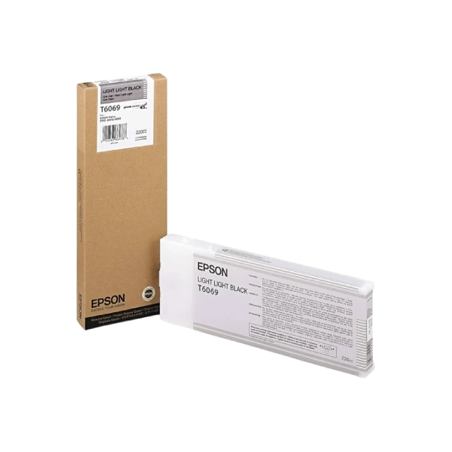 Epson T6069 - 220 ml - negro claro claro - original - cartucho de tinta - para Stylus Pro 4800, Pro 4880-3