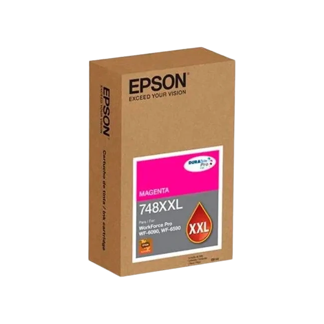 Epson 748XXL - XL - magenta - original - blíster con alarmas de RF/acústica - cartucho de tinta - para WorkForce Pro WF-6090, WF-6590, WF-8090, WF-8090 D3TWC, WF-8590, WF-8590 D3TWFC