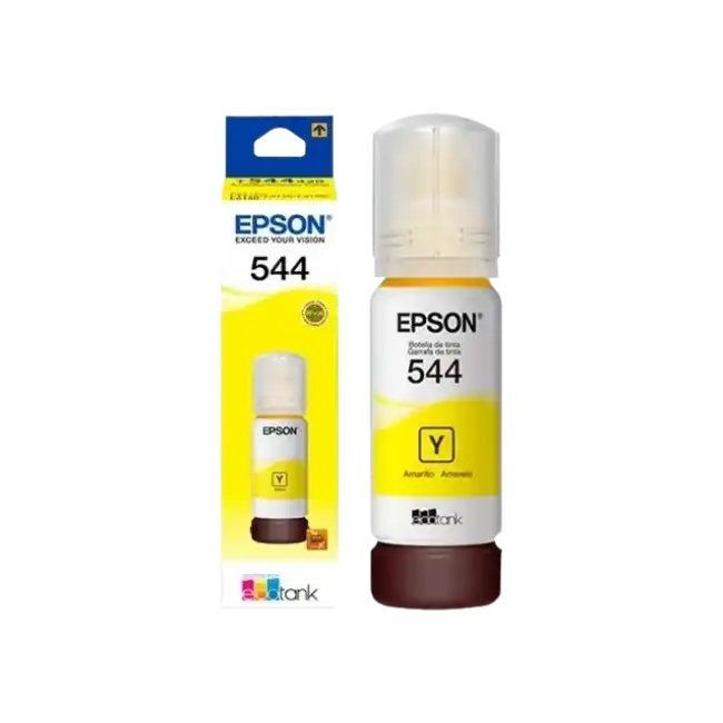 Epson 544 - 65 ml - amarillo - original - recarga de tinta - para EcoTank L1110, L1210, L3110, L3150, L3210, L3250, L3260, L5290-2