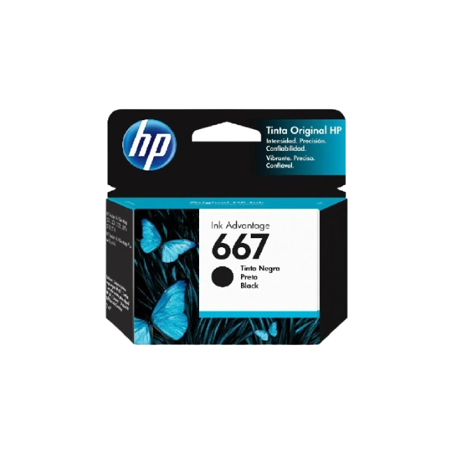 HP - 667 - Ink cartridge - Black - 3YM79AL-2