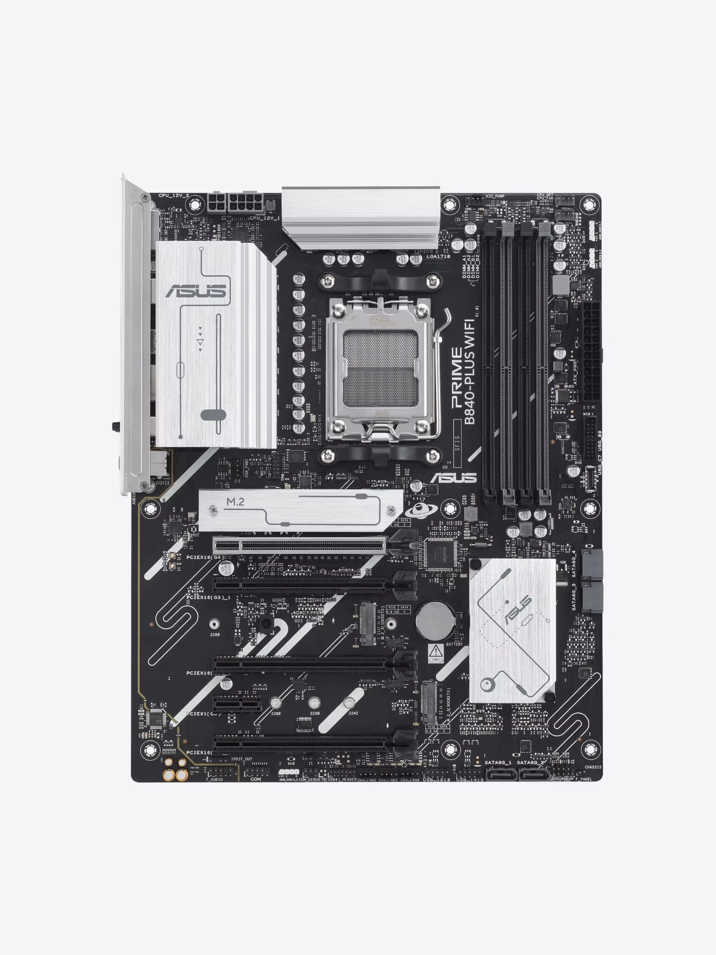 ASUS - PRIME B840-PLUS WIFI - Motherboard - ATX - Socket AM5 - AMD B840 - para Ryzen-1