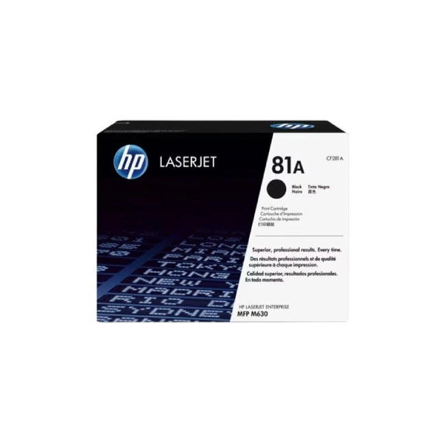 HP 81A - Negro - original - LaserJet - cartucho de tóner (CF281A) - para LaserJet Enterprise M632, MFP M630; LaserJet Enterprise Flow MFP M630; Officejet Pro 8730-1