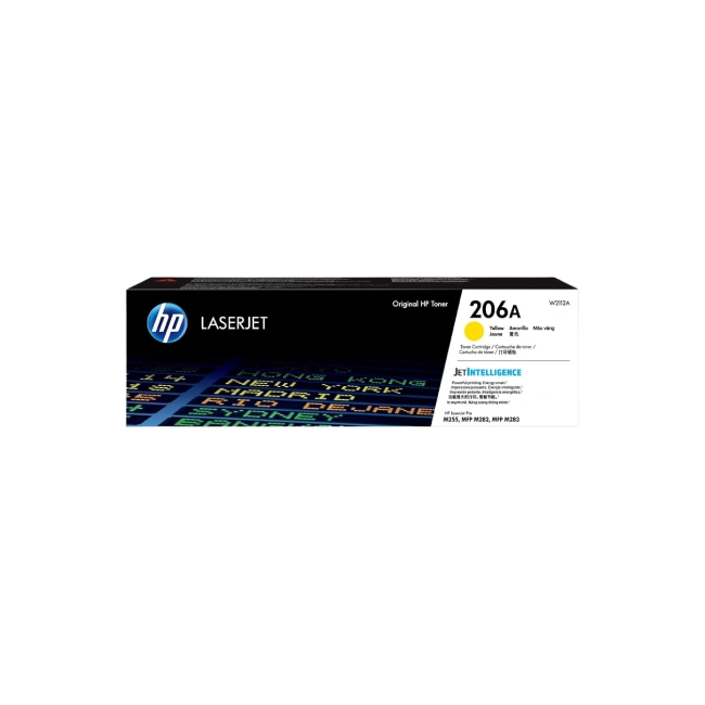 HP 206A - Amarillo - original - LaserJet - cartucho de tóner (W2112A) - para Color LaserJet Pro M255, M283, MFP M282, MFP M283-4